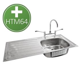 Pland Ibiza HTM64 Sink/ Drainer (1030mm) - L/H [Pack of 1]