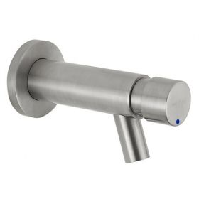 Inta Non Concussive Wall Mounted Bib Tap - Stainless Steel [Pack of 1]