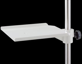 Provita Monitor Shelf (240 x 248 mm), Steel, White Coated, For Tube Dia 25 mm