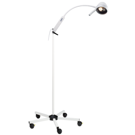 Provita Mobile Lamp On A Fixed Height Stand, Twin (Gooseneck Arm)