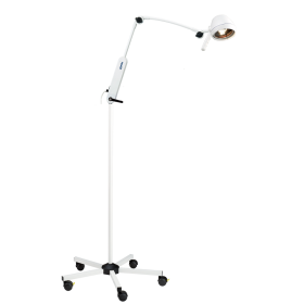 Provita 12V/50W Exam And Minor Ops Lamp With 2 Rigid Arms Mounted On Mobile Troll