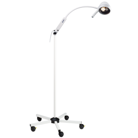 Provita Mobile Lamp On A Fixed Height Stand, Twin (Spring Balanced Double-Joint Articulated Arm)