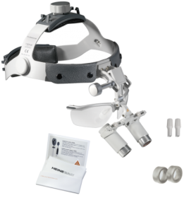 HEINE HRP 4x Set 340mm - i-View Loupe Mount + Professional L Headband + S-GUARD [Pack of 1]