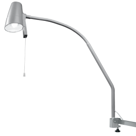 Provita Lamp With Flexible Gooseneck Arm, With Pull Cord Switch, Silver (LED)