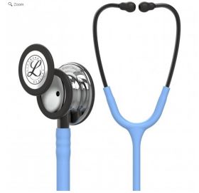 3M Littmann Classic III Monitoring Stethoscope 69cm Ceil Blue Tubing, Smoke Chestpiece, Smoke Stem [Pack of 1]