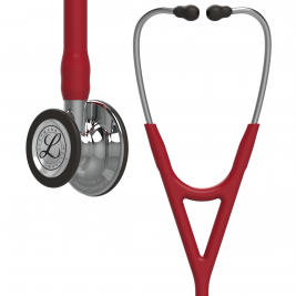 3M Littmann Cardiology IV Diagnostic Stethoscope, Burgundy Tubing, Mirror Chestpiece, Stainless Stem [Pack of 1]