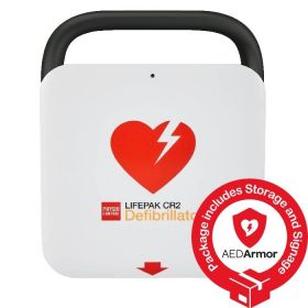  AED Physio Control LIFEPAK CR2 USB Fully Automatic Hospitality Package [Pack of 1]