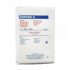 Topper 8 Non-Sterile Swabs 10 x 10cm [Pack of 100]