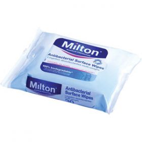 Milton Antibacterial Surface Wipes [Pack of 30] 