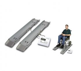 Marsden MPWS-300 Portable Wheelchair Weighbeams with BMI