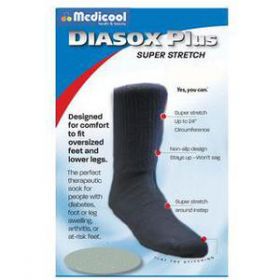Medicool Diasox Plus Super Stretch Socks Black Large [Pack of 1]