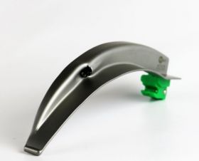 Proact Metal Max 90 Green System Laryngoscope Blade, Disposable, Mac 5