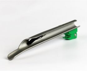Proact Metal Max 90 Green System Laryngoscope Blade, Disposable, Mil 2