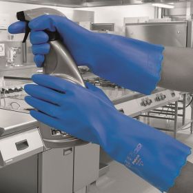 Pura Mediumweight Pvc Glove Blue EN374 Small [Pack of 1]