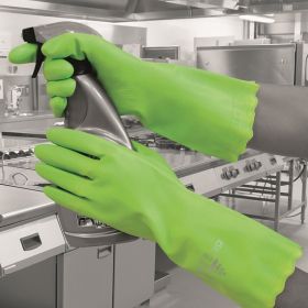 Pura Mediumweight PVC Glove Green EN374 Small [Pack of 1]
