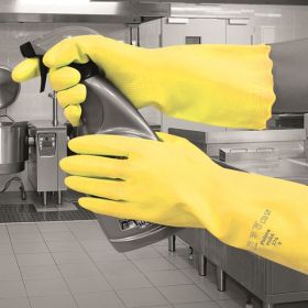 Pura Mediumweight PVC Glove Yellow EN374 Small [Pack of 1]