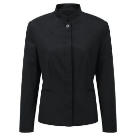 Easycare women's mandarin collar jacket Black Colour
