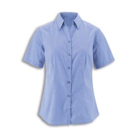 Women's woven colour short sleeved shirt