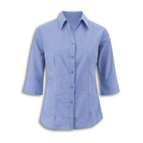 Women's woven colour 3/4 sleeved shirt