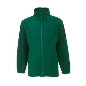 Unisex Fleece Jacket Bottle Green Colour