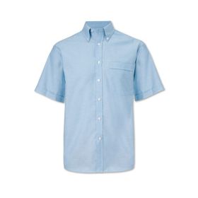 Men's Oxford Short Sleeved Shirt Pale Blue Colour