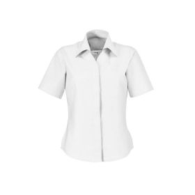 Women's Oxford short Sleeved Shirt White Colour