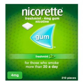 NICORETTE FRESHMINT GUM 4MG 210S [Pack of 210]