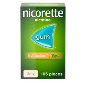 NICORETTE GUM FRUIT FUSION 2MG [Pack of 105]