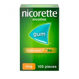NICORETTE GUM FRUIT FUSION 4MG [Pack of 105]