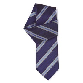 Fine Stripe Tie Navy/blue Colour