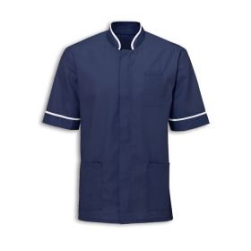 Men's Mandarin Collar Tunic Sailor Navy Colour