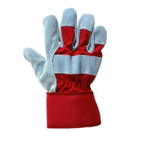 Heavy Duty Rigger Gloves Red/grey Colour