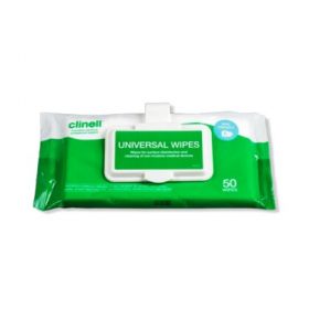 Clinell Universal Wipes Clip Pack 50