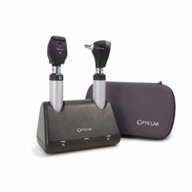 Opticlar VisionMed E.E.N.T. Set with 2 x ADAPT Desk Lithium ion rechargeable handles and twim port charging pod