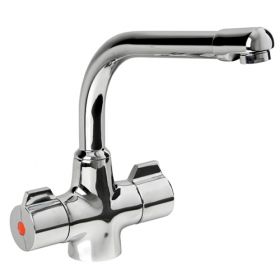 Optima Two Handle Cruciform Sink Mixer [Pack of 1]