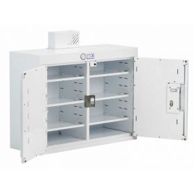 Bristol Maid Drug & Medicine Cabinet - 800 X 300 X 600mm - Light - Standard & Door Shelves - Independent Locking Doors