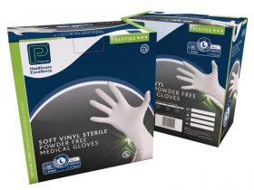 VINYL GLOVES NON-STERILE POWDER FREE - SMALL [PACK OF 100]