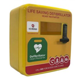 AED Armor Polycarbonate Outdoor Locked Cabinet with heating and Alarm [Pack of 1]