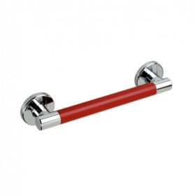 Ponte Giulio Prestigio Chrome/Cherry Red Grab Bar - 38.5cm [Pack of 1]