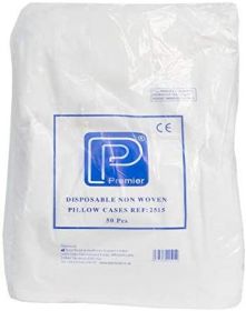 Premier Non-Woven Disposable Pillow Cases [Pack of 50] 