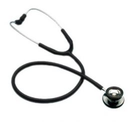 Proact Lightweight Dual Head Doctors Stethoscope (Black)