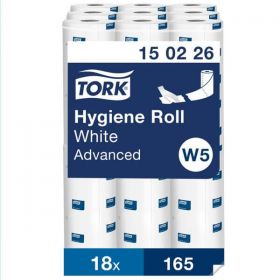 Tork Perforated Hygiene Couch Roll Advanced White [Pack of 18]