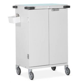 Bristol Maid Pharmacy Trolley - Double Door - Electronic Push Button Lock - Patient Administration - 32 Compartments