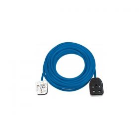 Extension Lead 1-Way UK Plug Blue 14M [Pack of 1]
