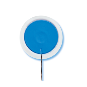 Ambu Blue Sensor QR Electrode, wet gel, radiotranslucent occlusive backing 40mm, 50cm lead, 4mm connector [Pack of 10]