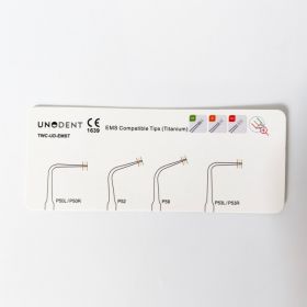 UnoDent Tip Wear Card EMS Compatible Tips (Titanium) (Each) [Pack of 1]