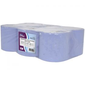 Pristine Standard 2ply Centrefeed Blue 150m [Pack of 6]