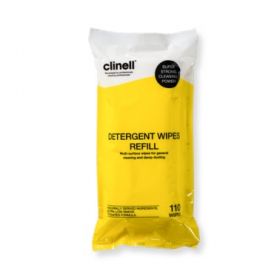 Clinell Detergent Wipes Tub 110 Refill