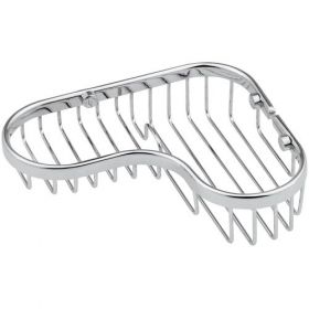 Remer Chrome on Brass Angled Double Soap Basket [Pack of 1]