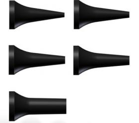 Riester 10800-532 Reusable Ear Specula for Ri-Scope L3 Otoscope Pack of 10 - 02mm Black